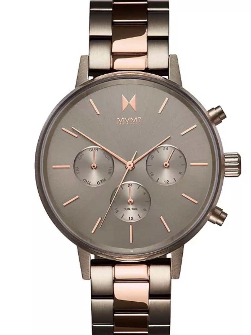 MVMT women’s Chronograph Watch - Rose Gold/Gray